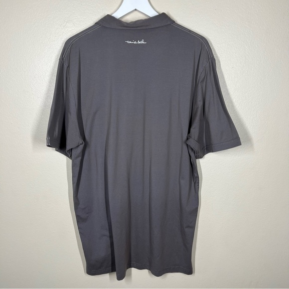 Travis Mathew Mens Dark Gray Polo Short Sleeve Shirt Golf Athleisure Size XL - Picture 10 of 12